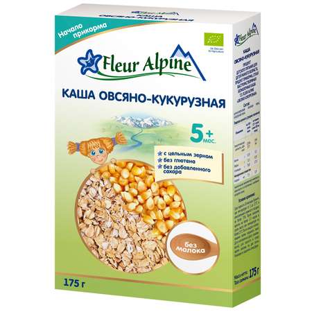 Каша безмолочная Fleur Alpine овсяно-кукурузная 175г с 5месяцев