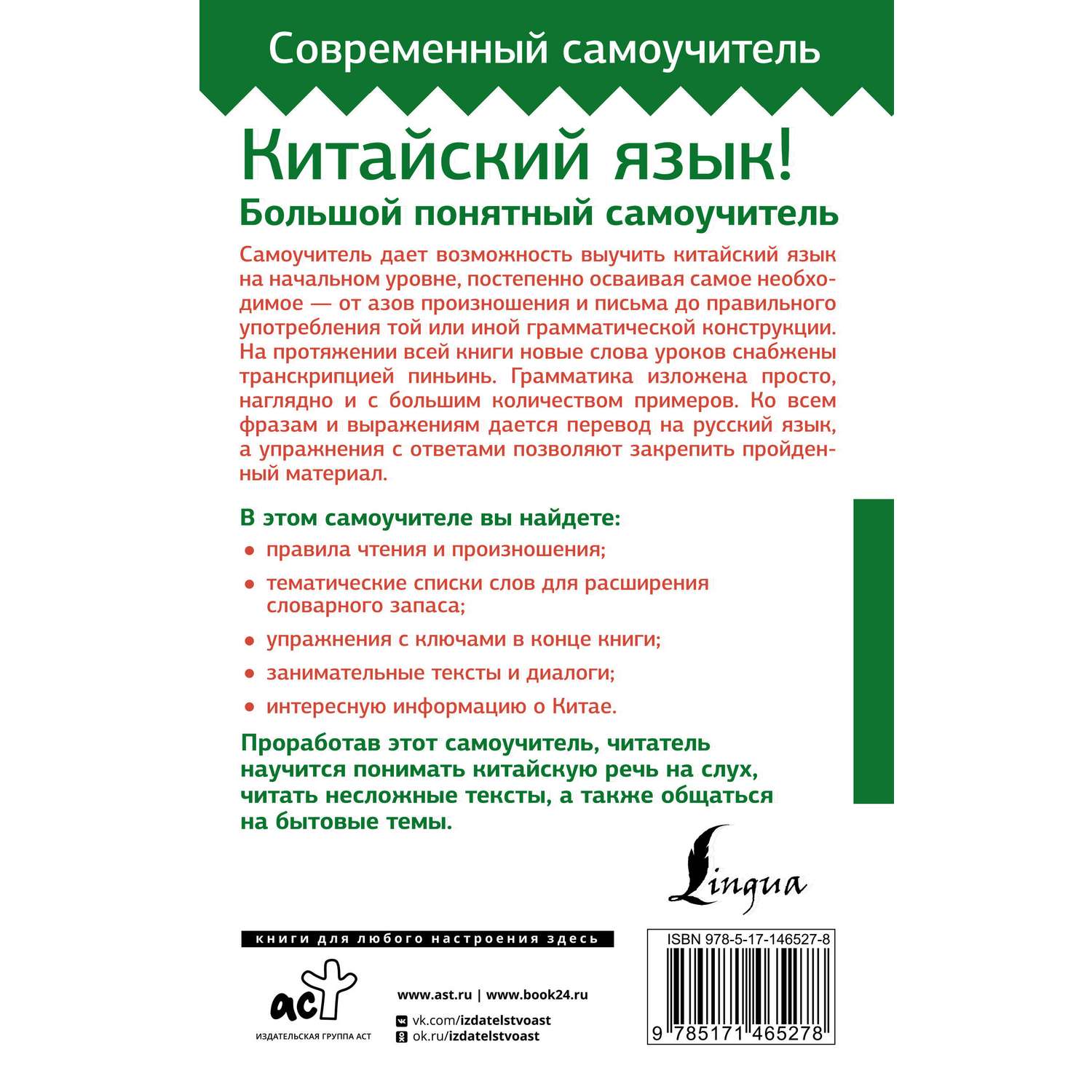 Книга АСТ Китайский язык. Большой понятный самоучитель. Всё подробно и по  полочкам купить по цене 380 ₽ в интернет-магазине Детский мир