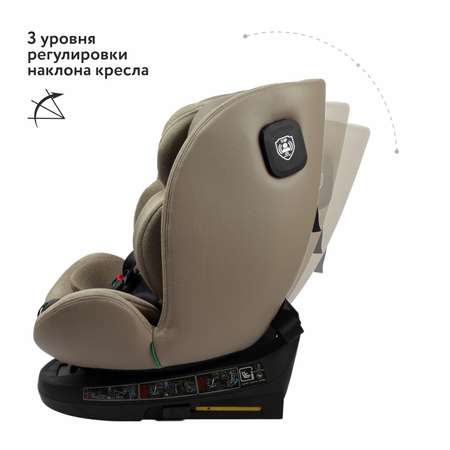 Автокресло Olsson Grow Up Beige Isofix 0+/1/2/3 (0-36 кг)