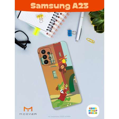 Силиконовый чехол Mcover для смартфона Samsung A23 Союзмультфильм Полетели