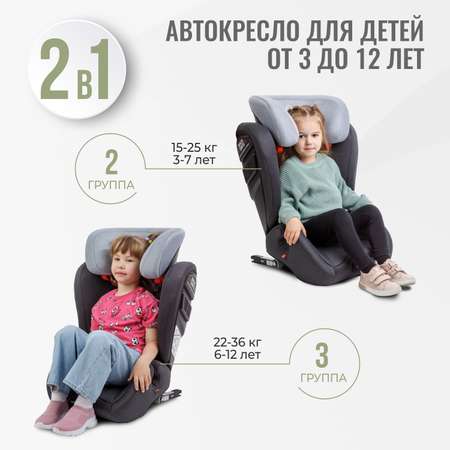 Детское автокресло SmartTravel Expert FIX Dark grey