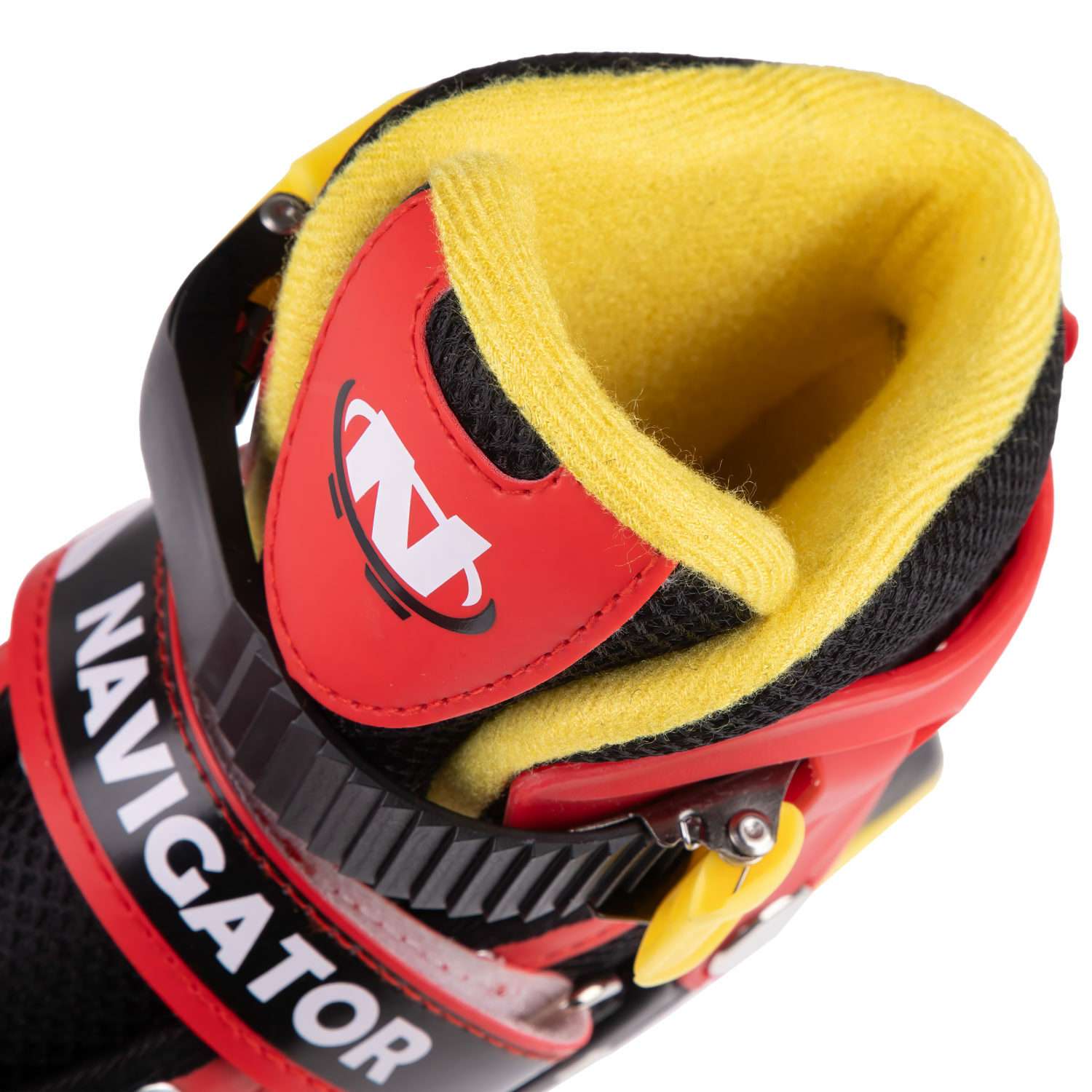 Ролики Navigator детские раздвижные 34 - 37 размер с защитой и шлемом красный - фото 7