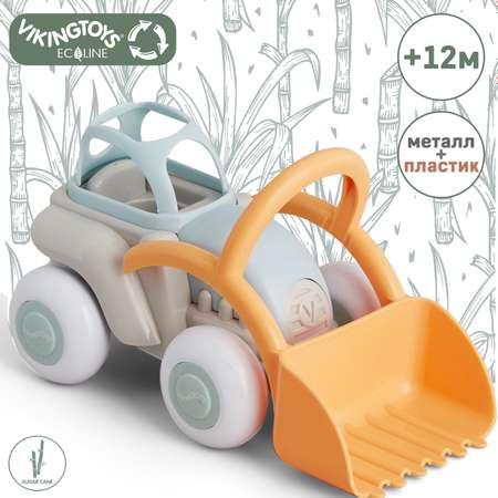 Трактор с ковшом VIKINGTOYS ECOLINE MIDI в подарочной упаковке