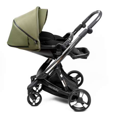 Коляска детская 2 в 1 Amarobaby tutum с auto brake хаки