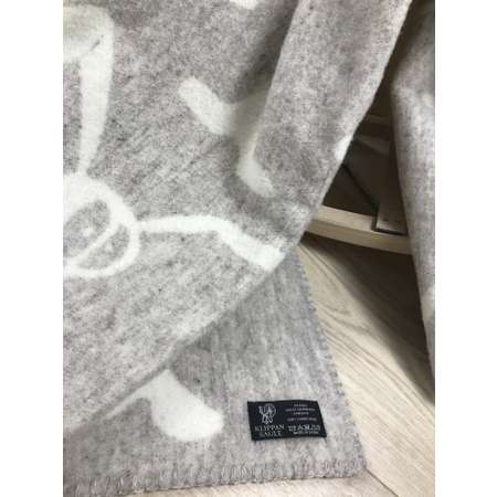 Одеяло детское Klippan Saule Супер зайцы грэй 100х140 см