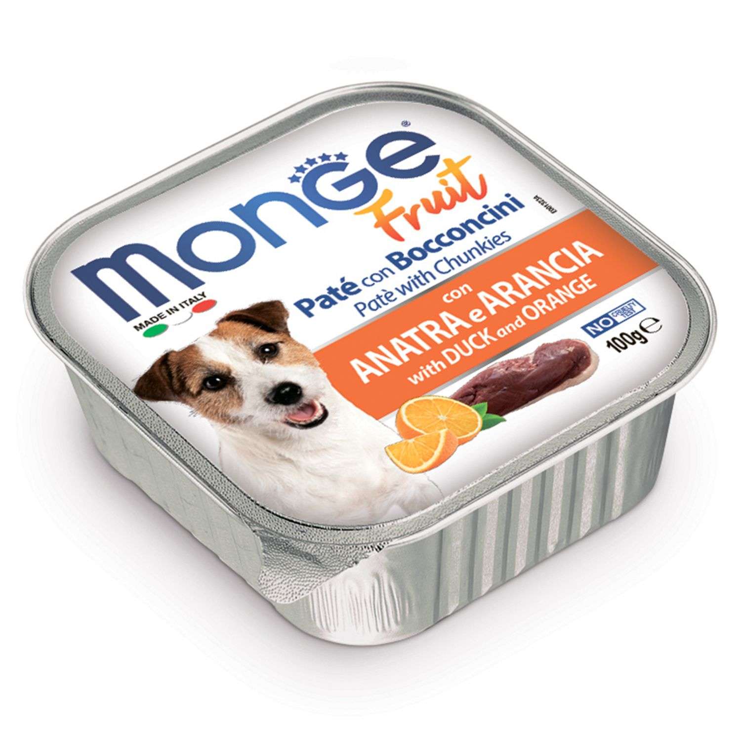 Корм для собак MONGE Dog Fruit утка с апельсином консервированный 100г - фото 2