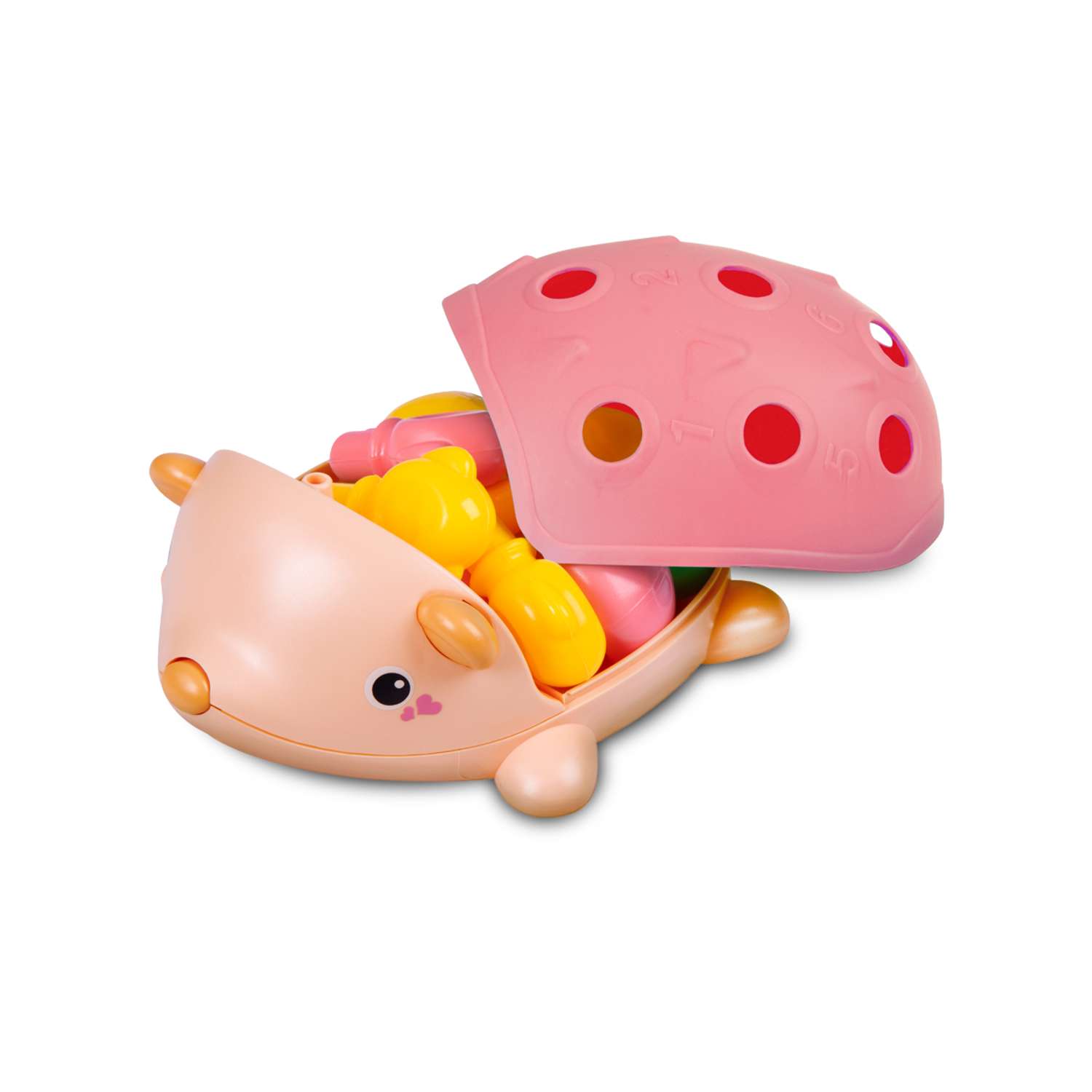 Игрушка развивающая Smart Baby Сортер Ёжик для малышей цвет красный - фото 9