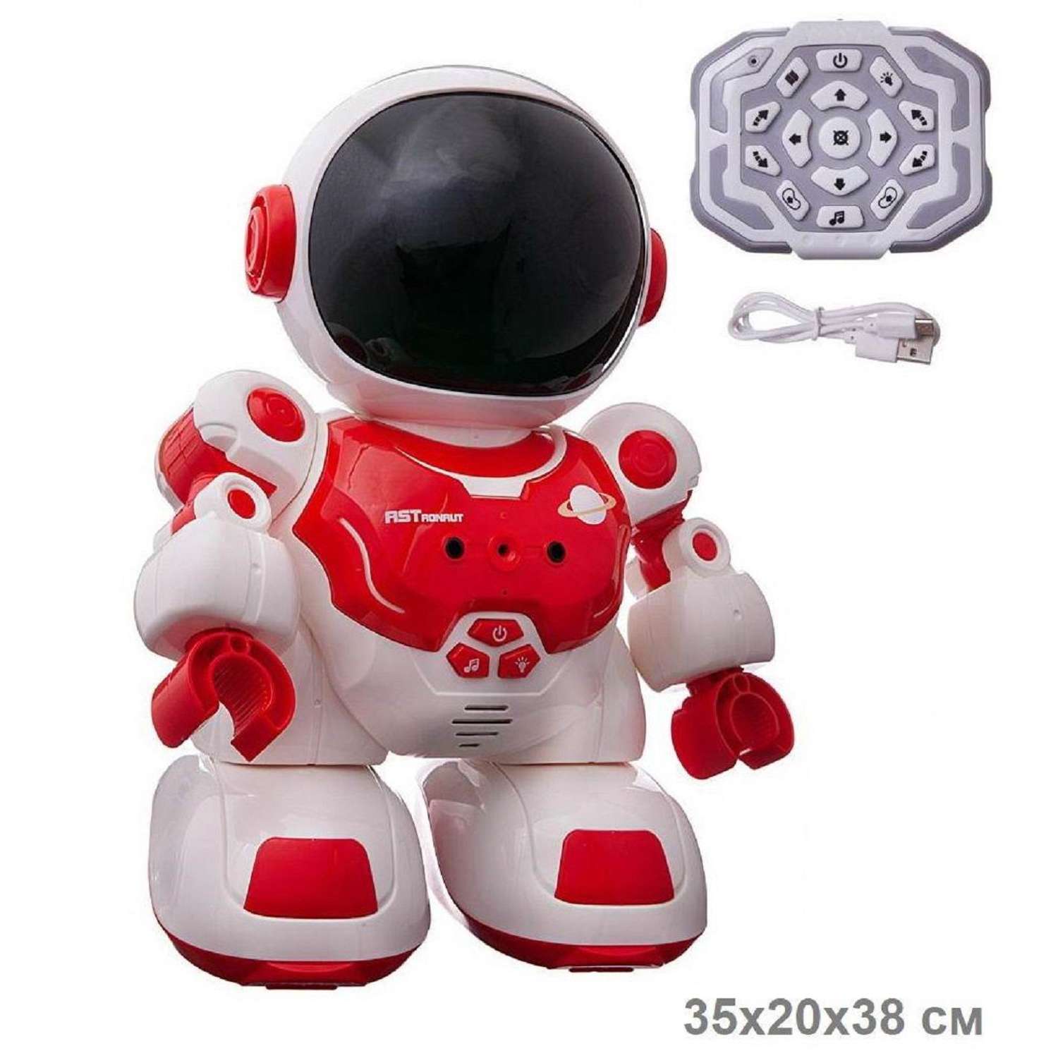 Робот на радиоуправлении Junfa Астронавт красный - фото 4