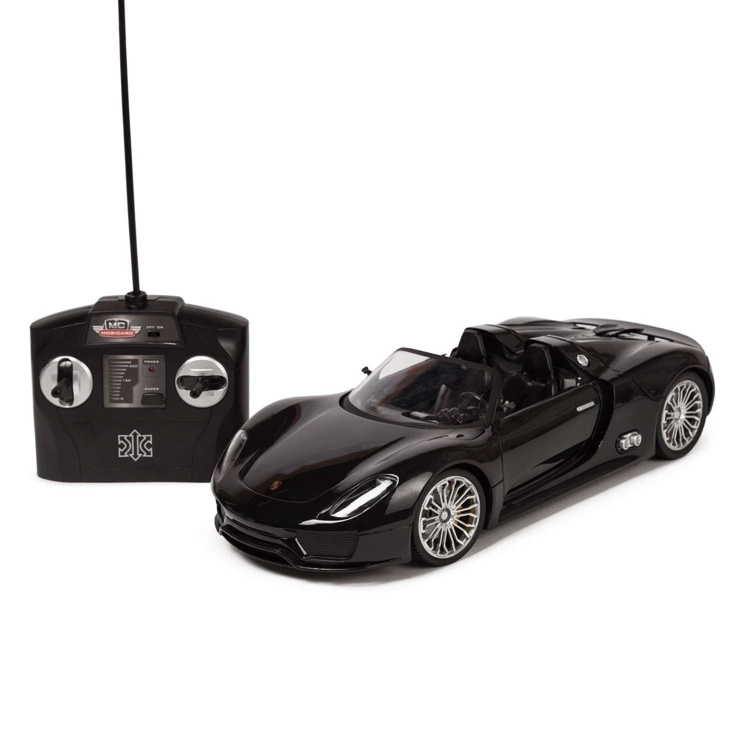 Машинка на радиоуправлении Mobicaro Porsche 918 1:14 Чёрная - фото 1