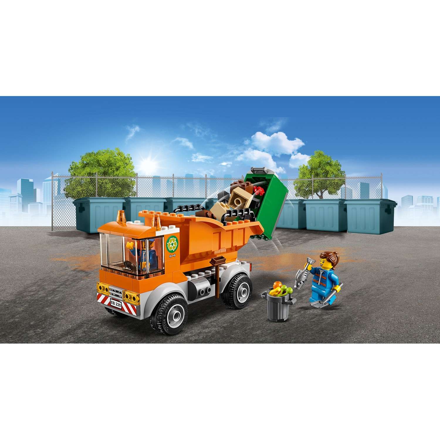Конструктор LEGO City Great Vehicles Мусоровоз 60220 - фото 6