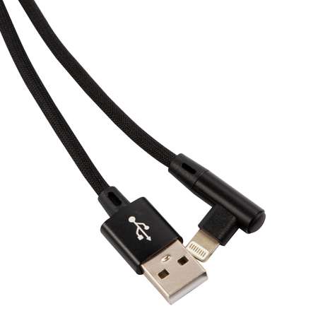 Дата-кабель RedLine USB - 8 – pin для Apple L-образный черный