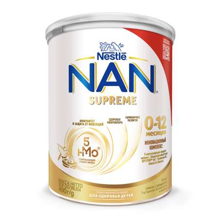 Смесь сухая NAN Supreme молочная 0-12 мес 400 г