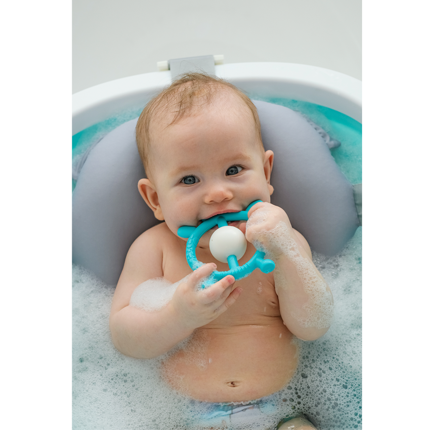 Ванночка для новорожденных Miyoumi с матрасиком складная - Mint - фото 4