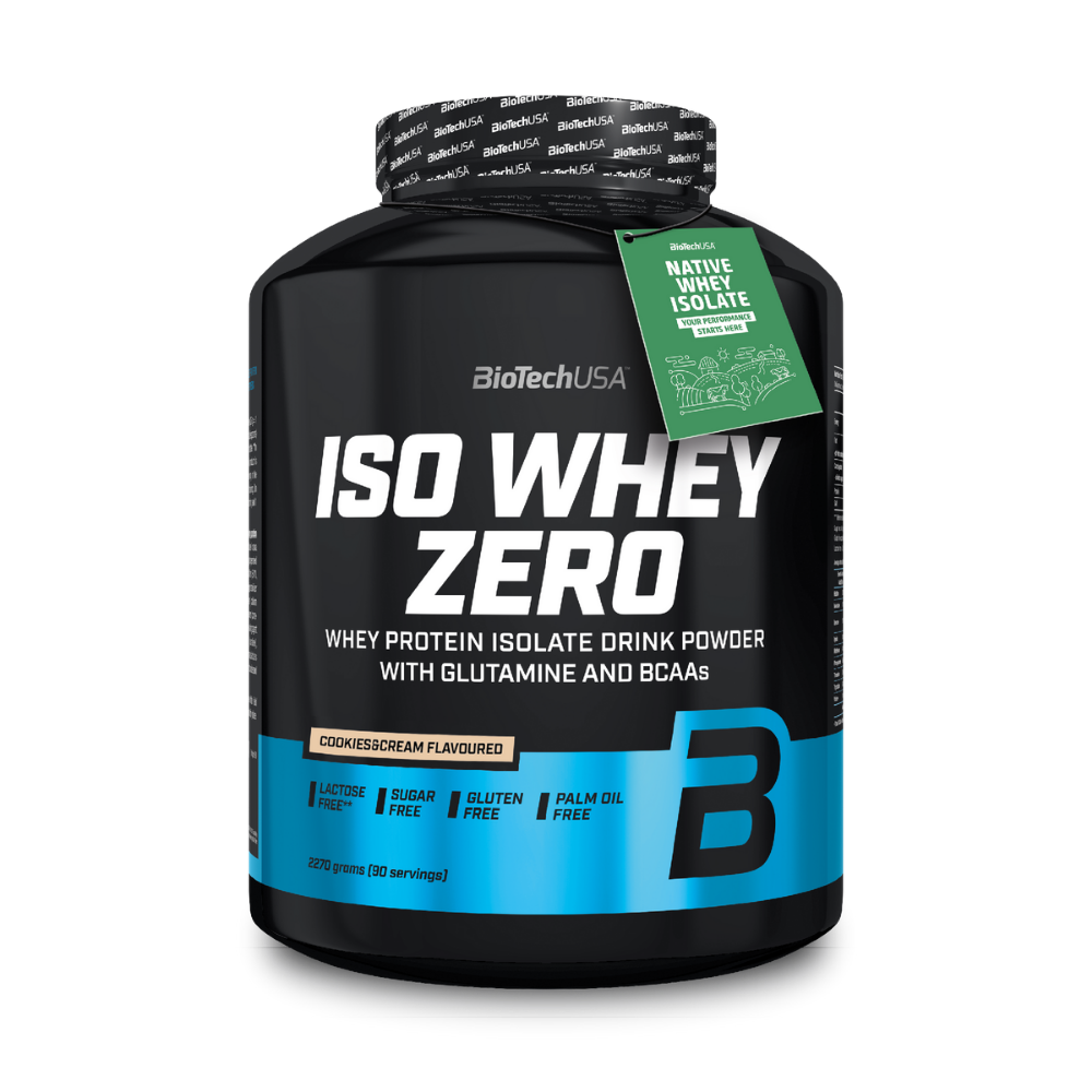 Изолят сывороточного протеина BiotechUSA Iso Whey Zero 2270 г. Печенье с кремом - фото 1