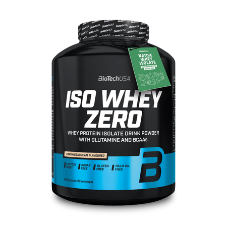 Изолят сывороточного протеина BiotechUSA Iso Whey Zero 2270 г. Печенье с кремом