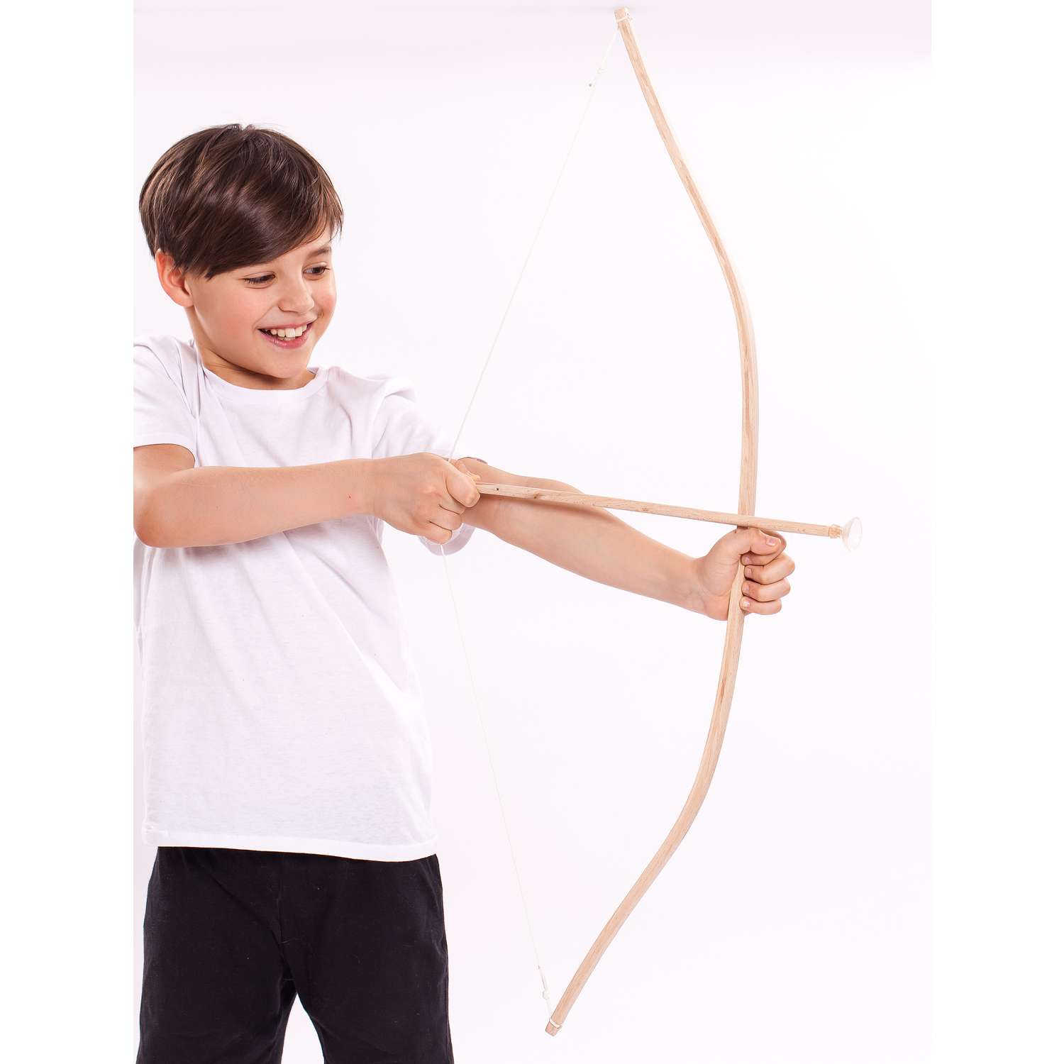 Деревянный лук Древо Игр детский со стрелами на присосках - фото 4