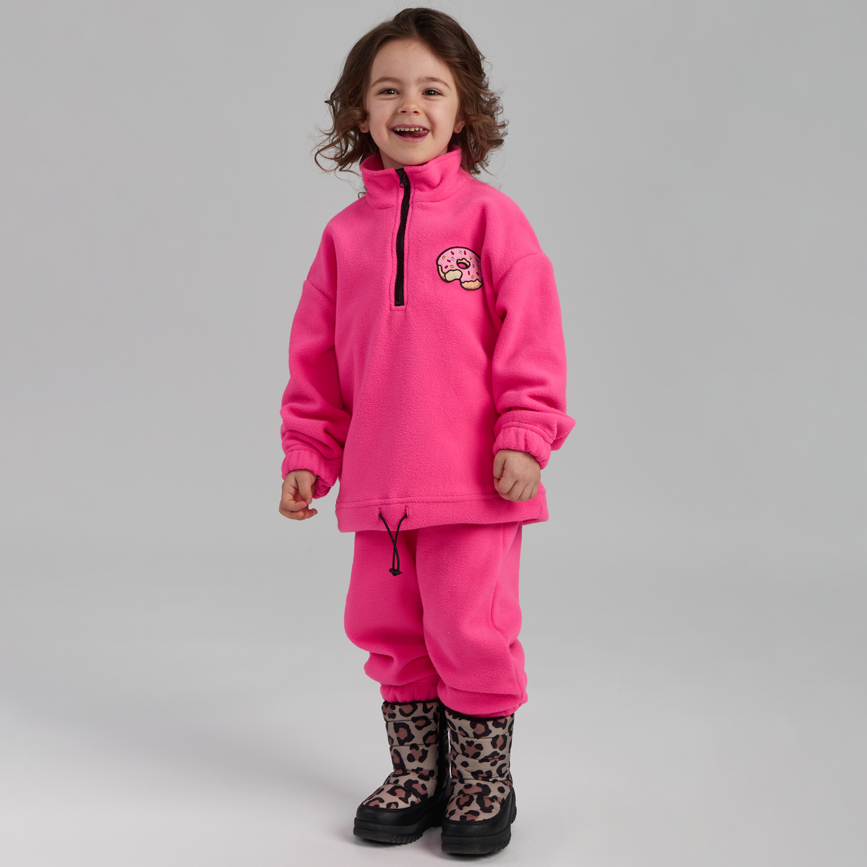 Костюм флисовый HAPPY BABY 89043_bright-pink - фото 8