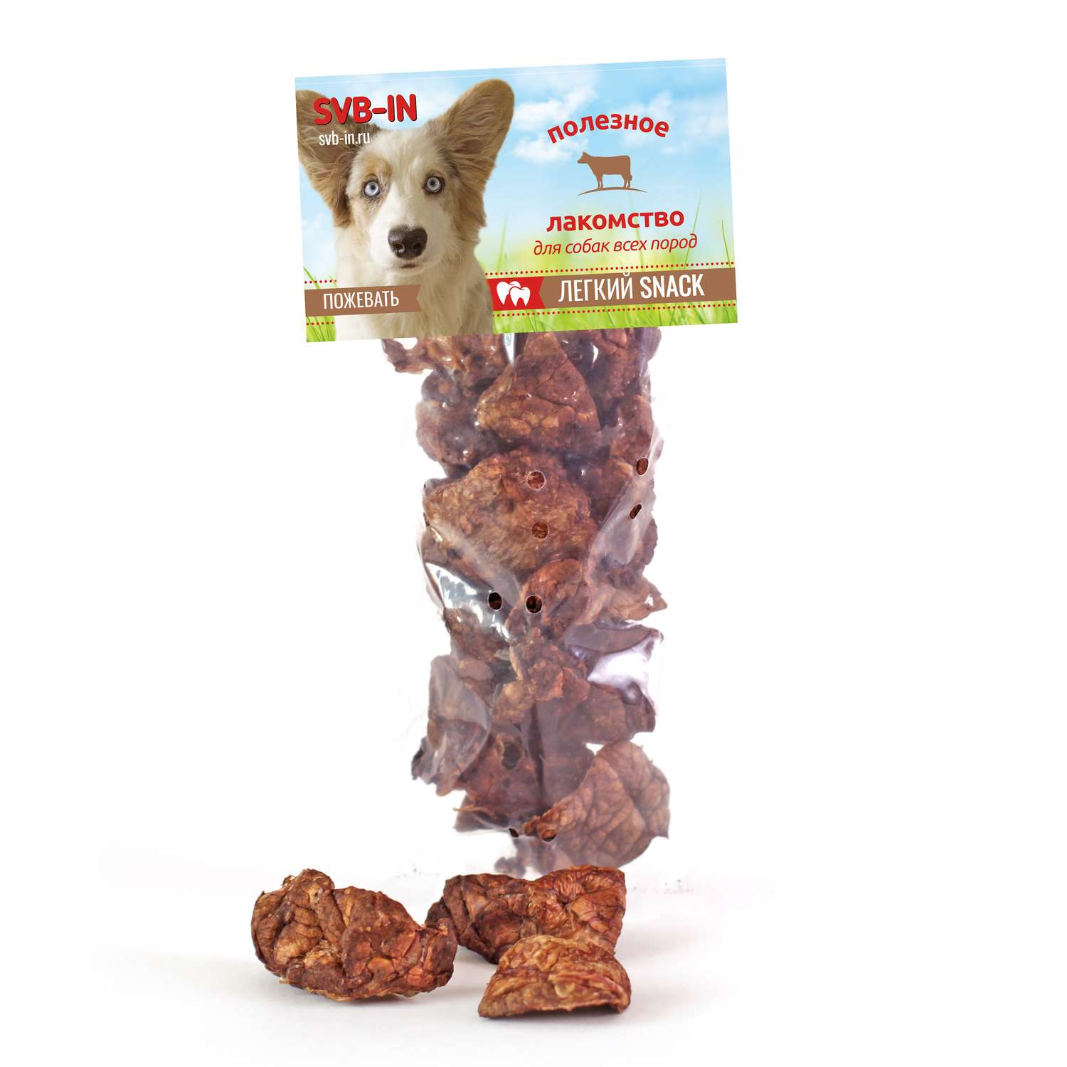 Лакомство для собак SVB-IN 100г Легкий Snack Пожевать легкое говяжье - фото 3