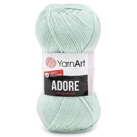 Пряжа для вязания YarnArt Adore 100 гр 280 м акрил с эффектом анти-пиллинга 5 мотков 358 холодный мятный