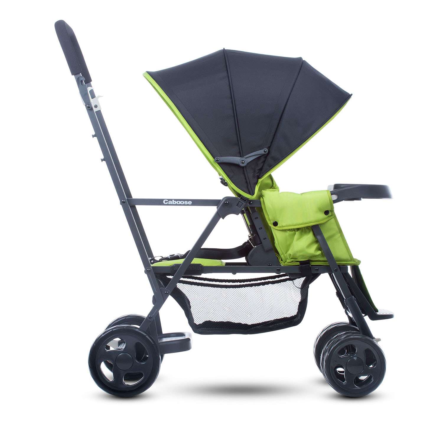 Прогулочная коляска JOOVY Caboose Graphite Зеленая - фото 2