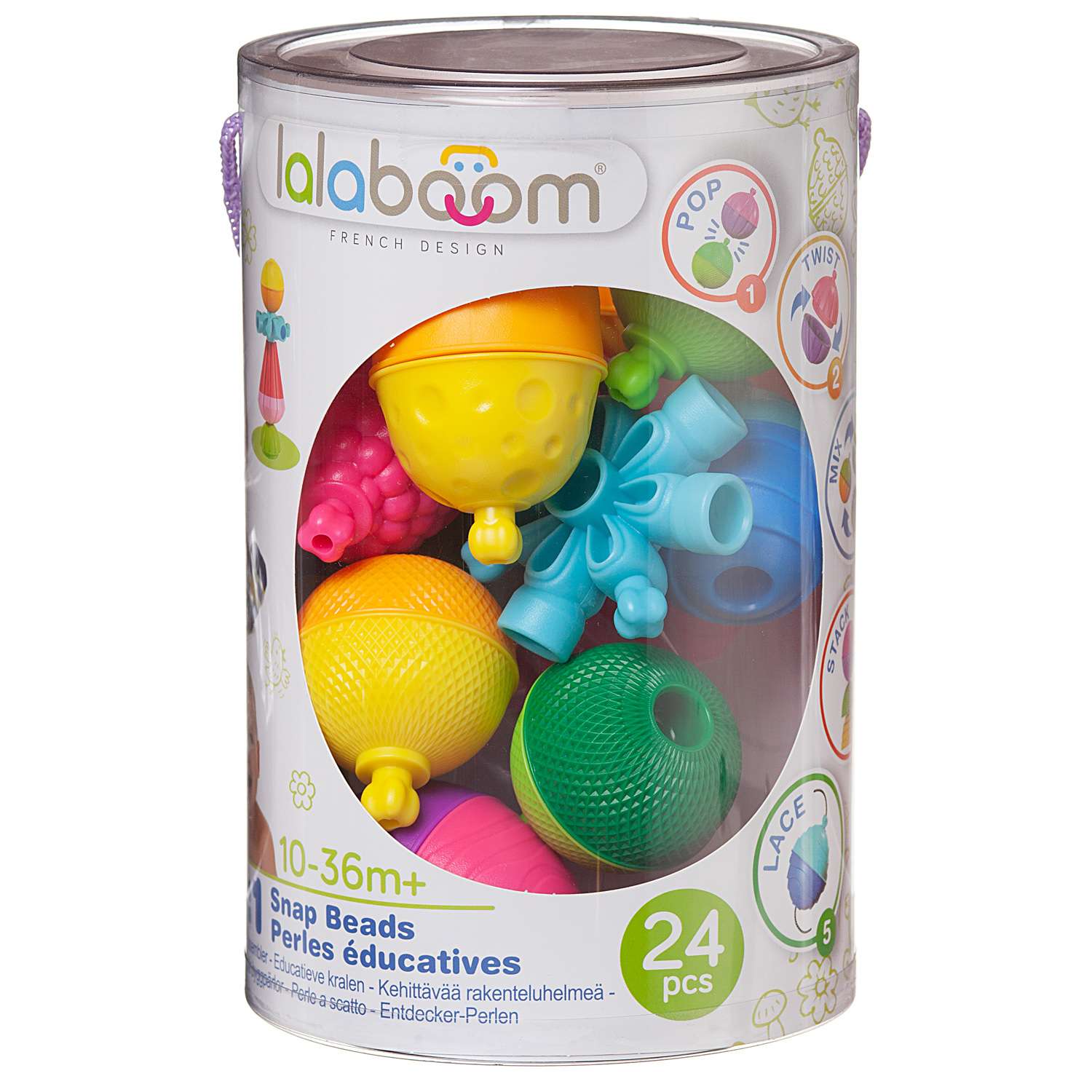 Развивающая игрушка LALABOOM для малыша 24 предмета - фото 2