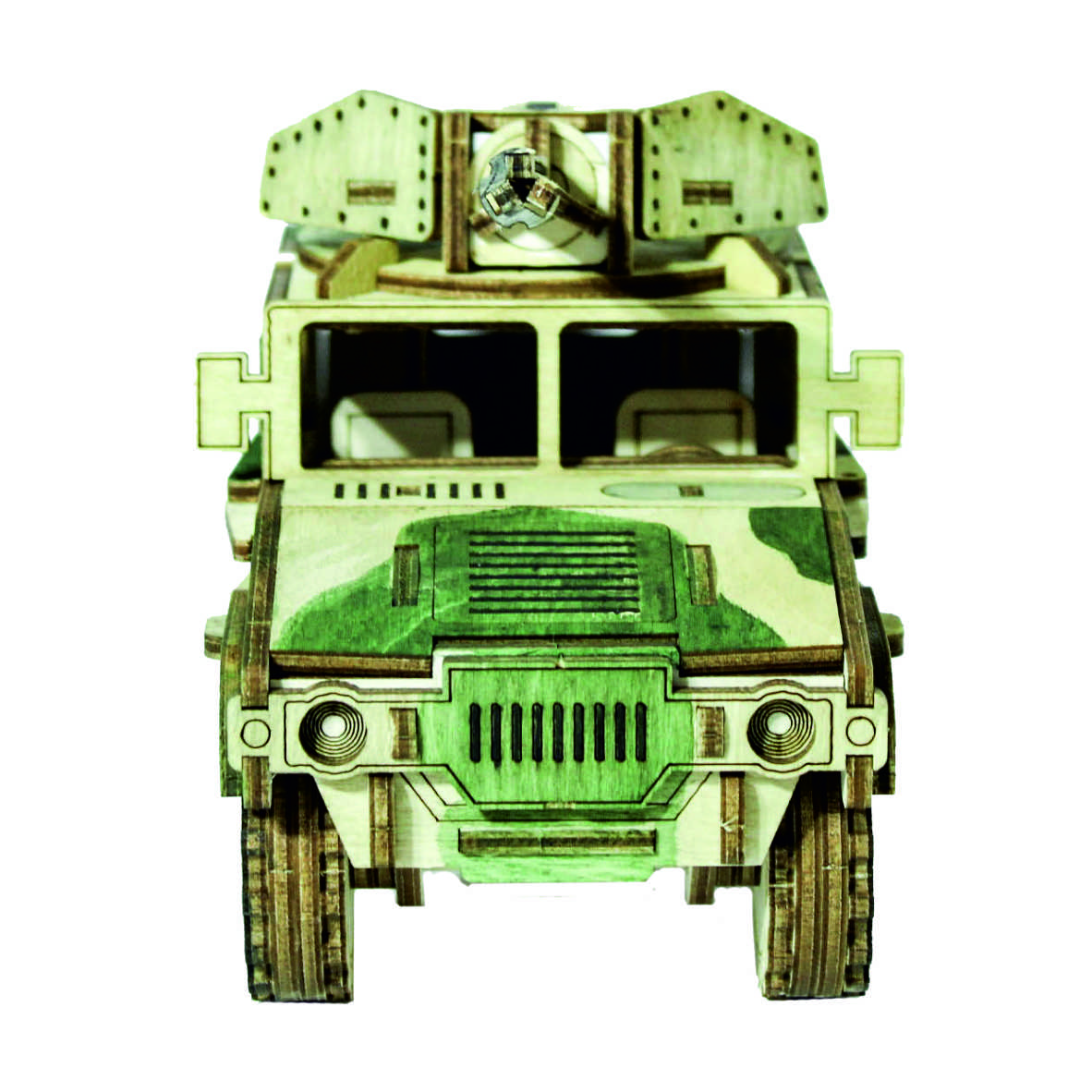 Деревянный конструктор ViromToys Сборная модель военный хаммер - фото 5