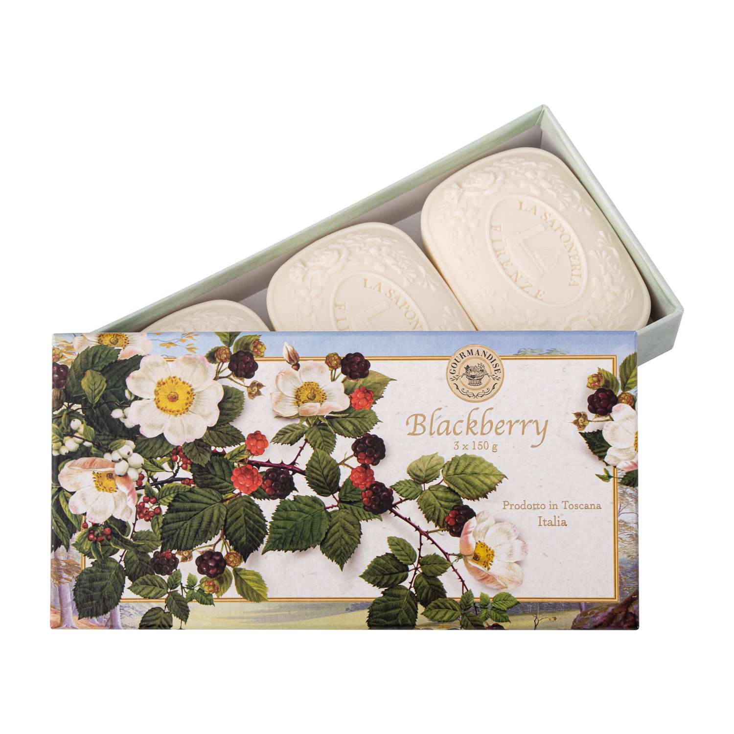 Набор мыла GOURMANDISE натурального парфюмированного Лесные ягоды 3 х 150 г - фото 1