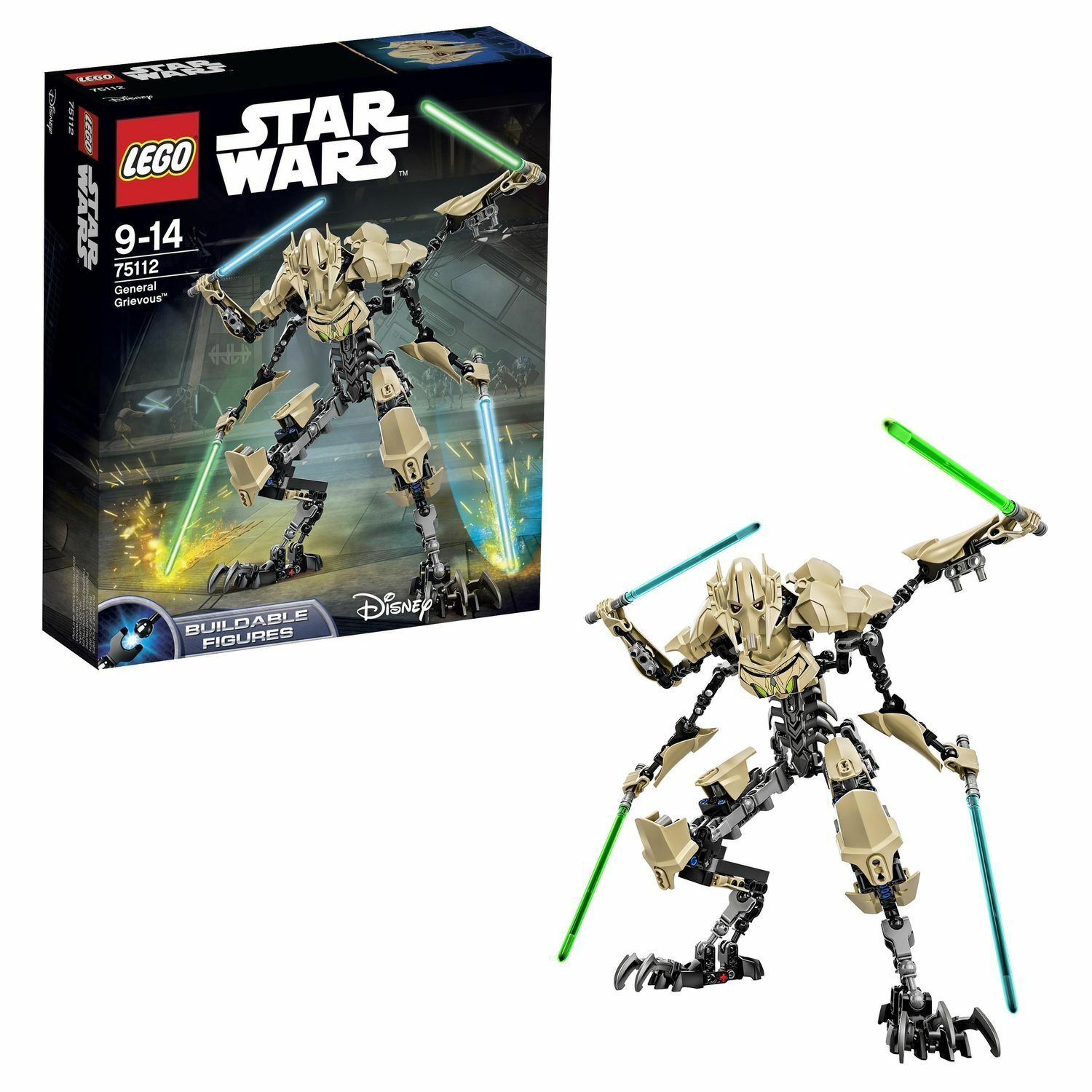 Конструктор LEGO Constraction Star Wars General Grievous™ (75112) купить по  цене 2999 ₽ в интернет-магазине Детский мир