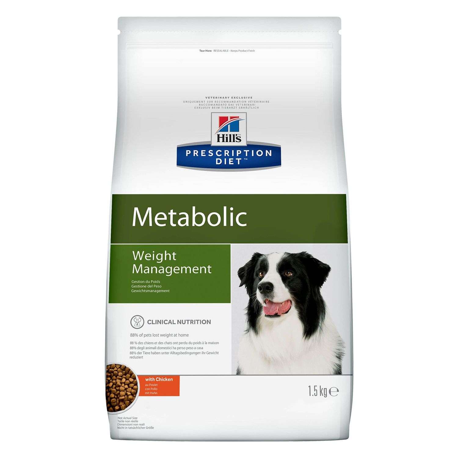Корм для собак HILLS 1.5кг Prescription Diet MetabolicWeight Management для оптимального веса с курицей сухой - фото 1