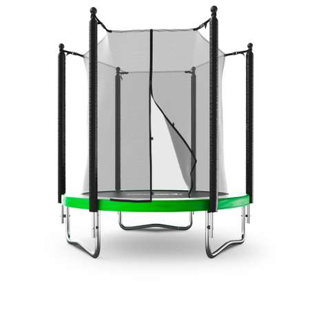 Батут каркасный Simple 6 ft UNIX line Green с внутренней защитной сеткой общий диаметр 183 см до 100 кг