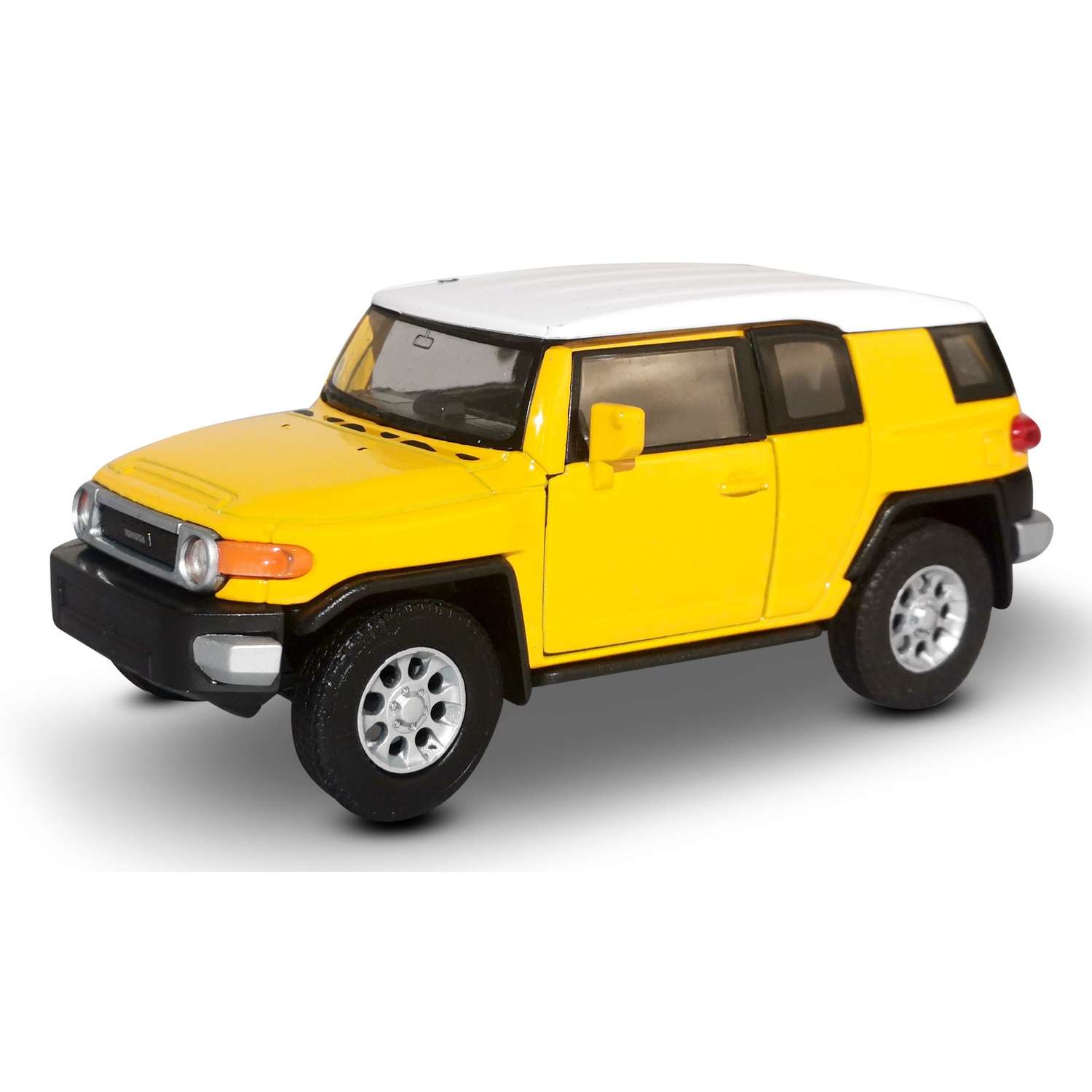 Машинка WELLY модель Toyota Fj Cruiser 1:38 желтая 43639L-Wжелтый - фото 1