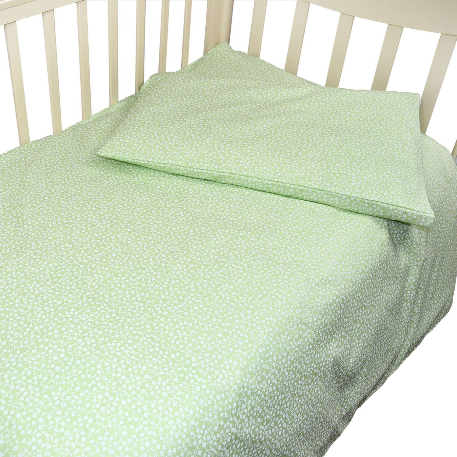 Комплект постельного белья L'Abeille Полянка 2предмета Зеленый 2904 - фото 2