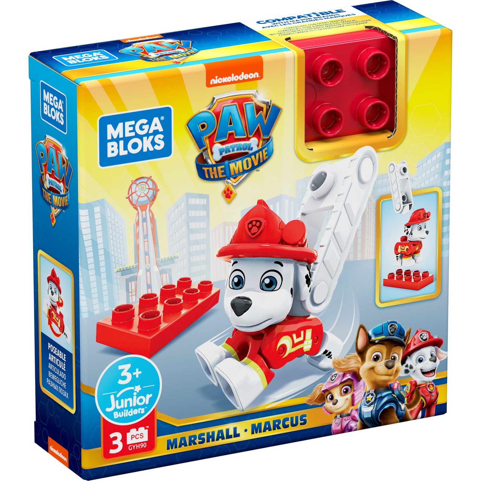 Конструктор Mega Bloks Щенячий патруль Щенок Маршалл GYH90 - фото 4