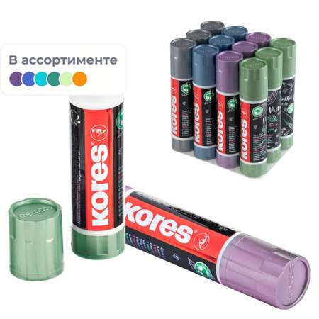 Клей-карандаш Kores 20г Metallic Style цвета корпуса в ассортименте 2 штуки