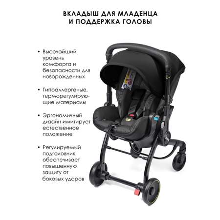 Автокресло Doona X Nitro Black Isofix 0 (0 -13 кг)