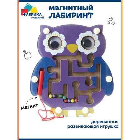 Деревянная игрушка Фабрика Фантазий Рамка-лабиринт Сова