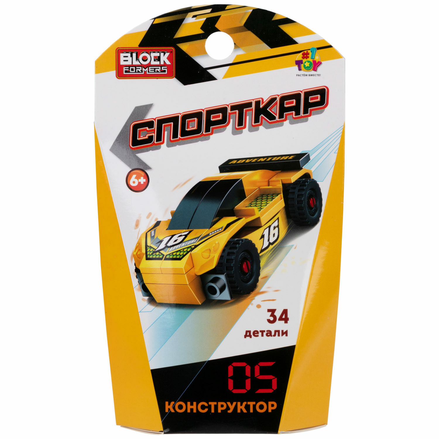 Игрушка-сюрприз 1TOY Blockformers конструктор Спорткар 3D конструктор из миниблоков суперкар машина - фото 33