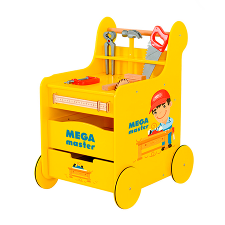 Развивающий игровой центр Мега Тойс Набор плотника Mega Master на колёсах
