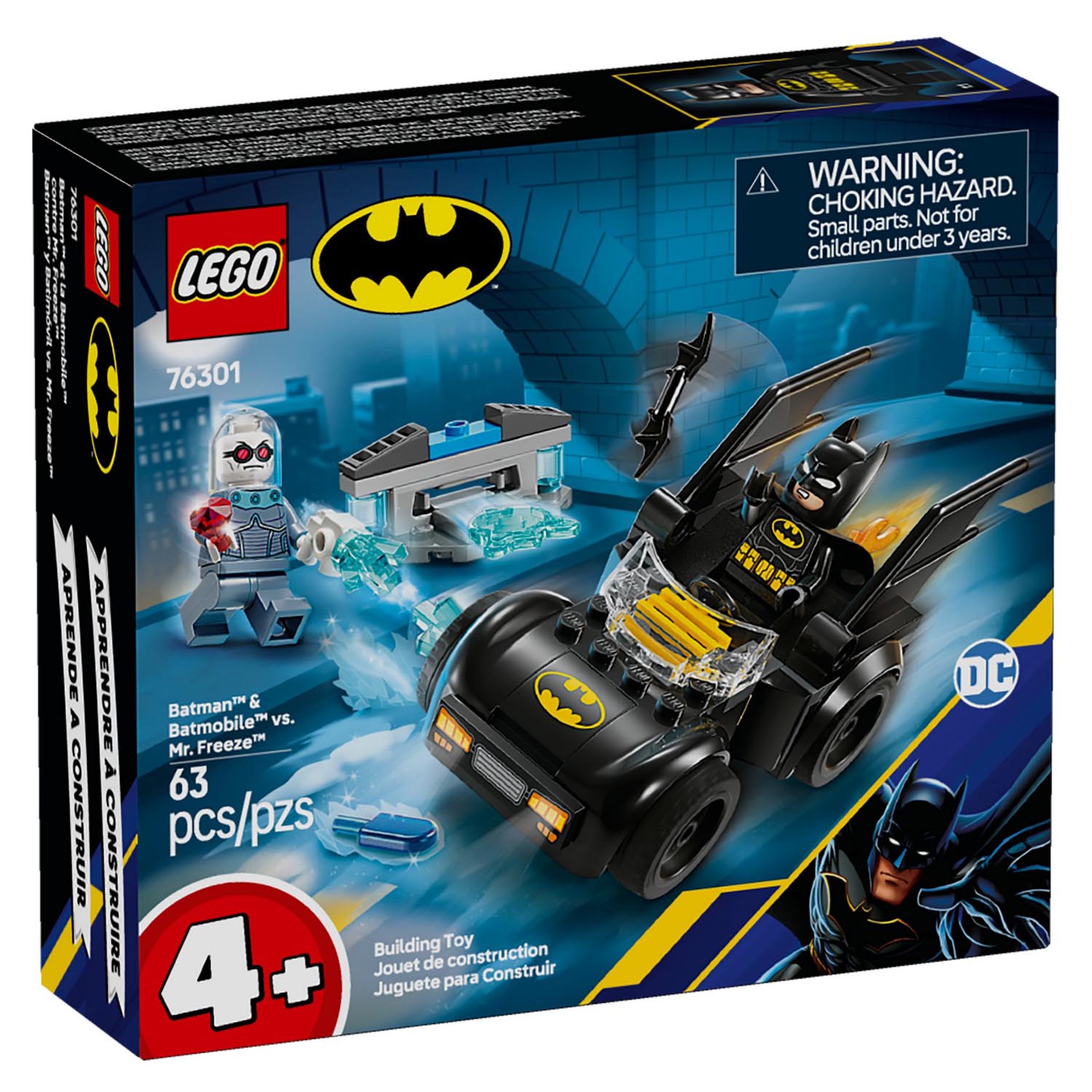 Конструктор детский LEGO DC Бэтмен и Бэтмобиль против Мистера Фриза - фото 9