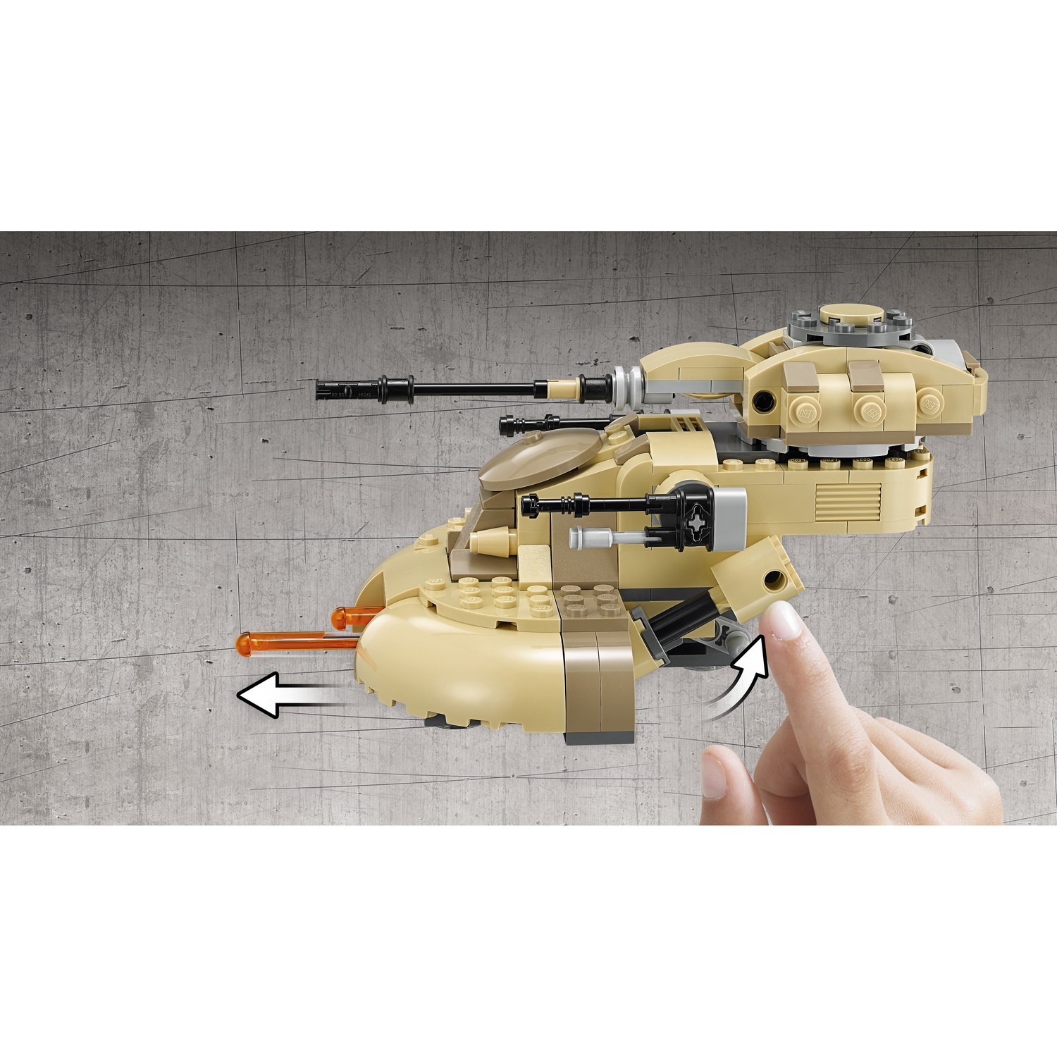 Конструктор LEGO Star Wars Штурмовой танк AAT блочный - фото 9