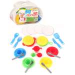 Игровой набор для кухни Green Plast игрушечная посуда детская в сумочке 27 элементов