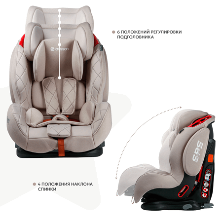 Автокресло Olsson Voyager Fix Beige Sport Isofix 1/2/3 (9-36 кг)