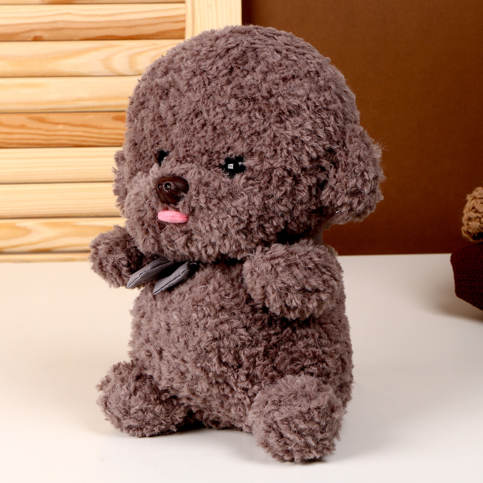 Мягкая игрушка Sima-Land «Собака» 25 см цвет серый - фото 2
