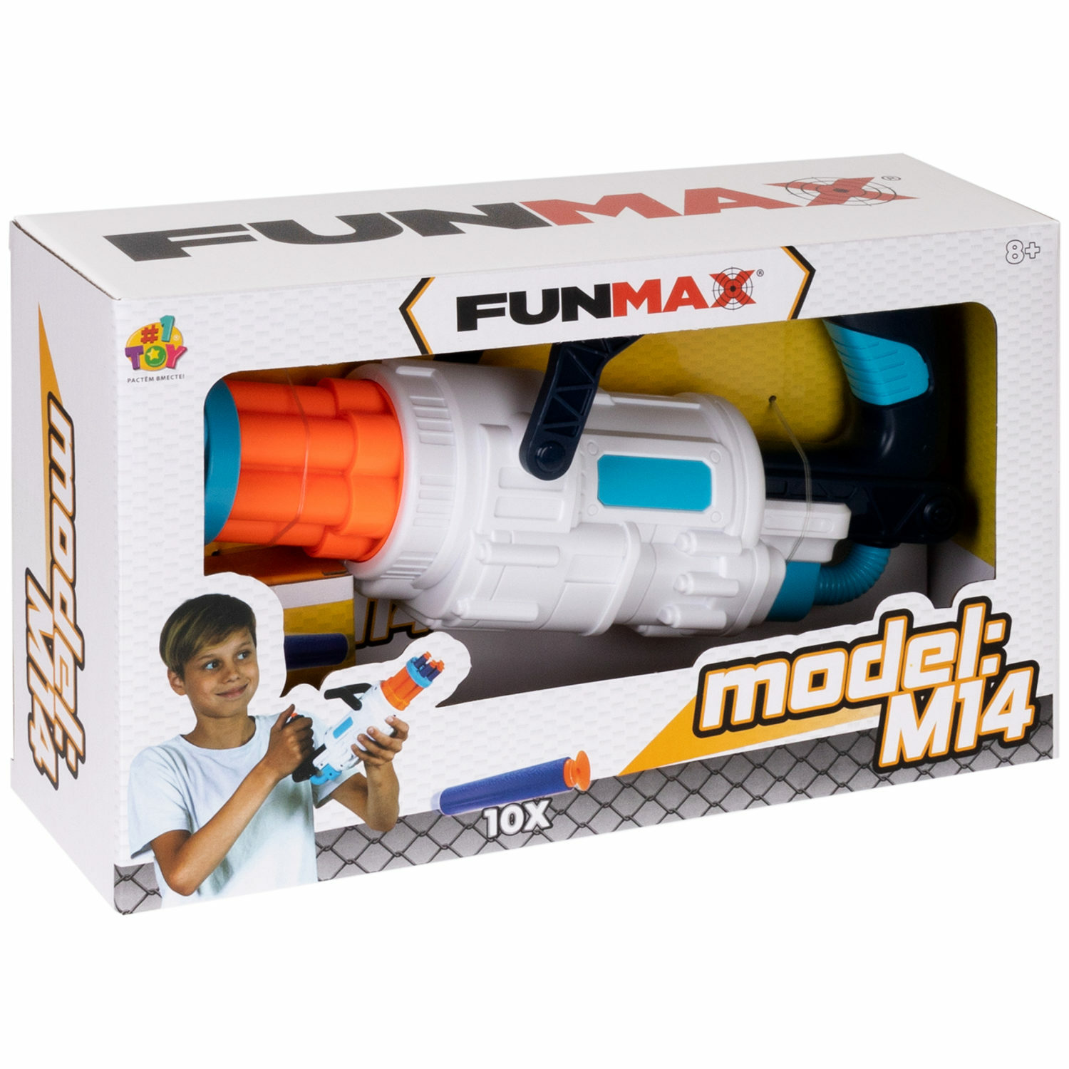 Фанмакс Бластер с мягкими пулями FunMax детский 10 пуль - фото 12