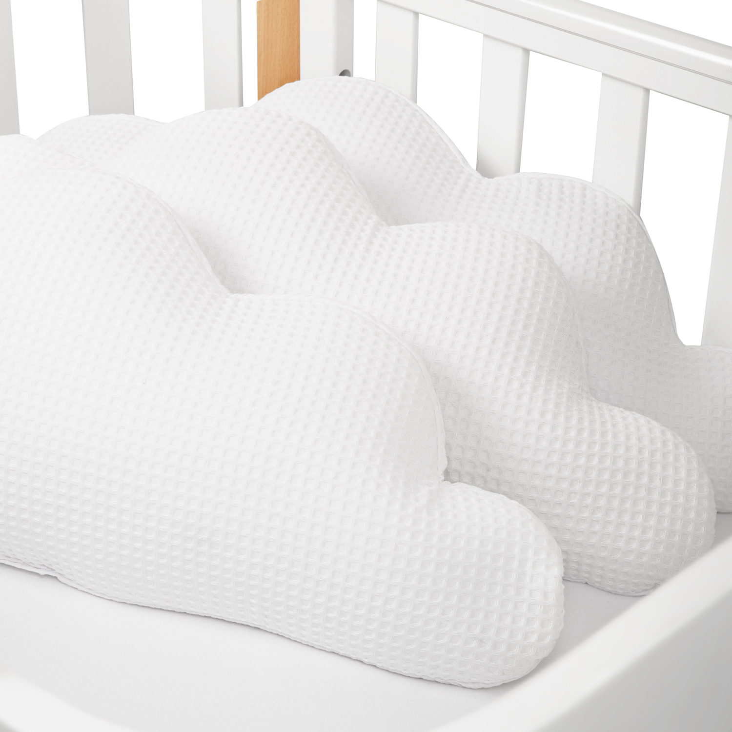 Бортик на кроватку Happy Baby White 87507 - фото 5
