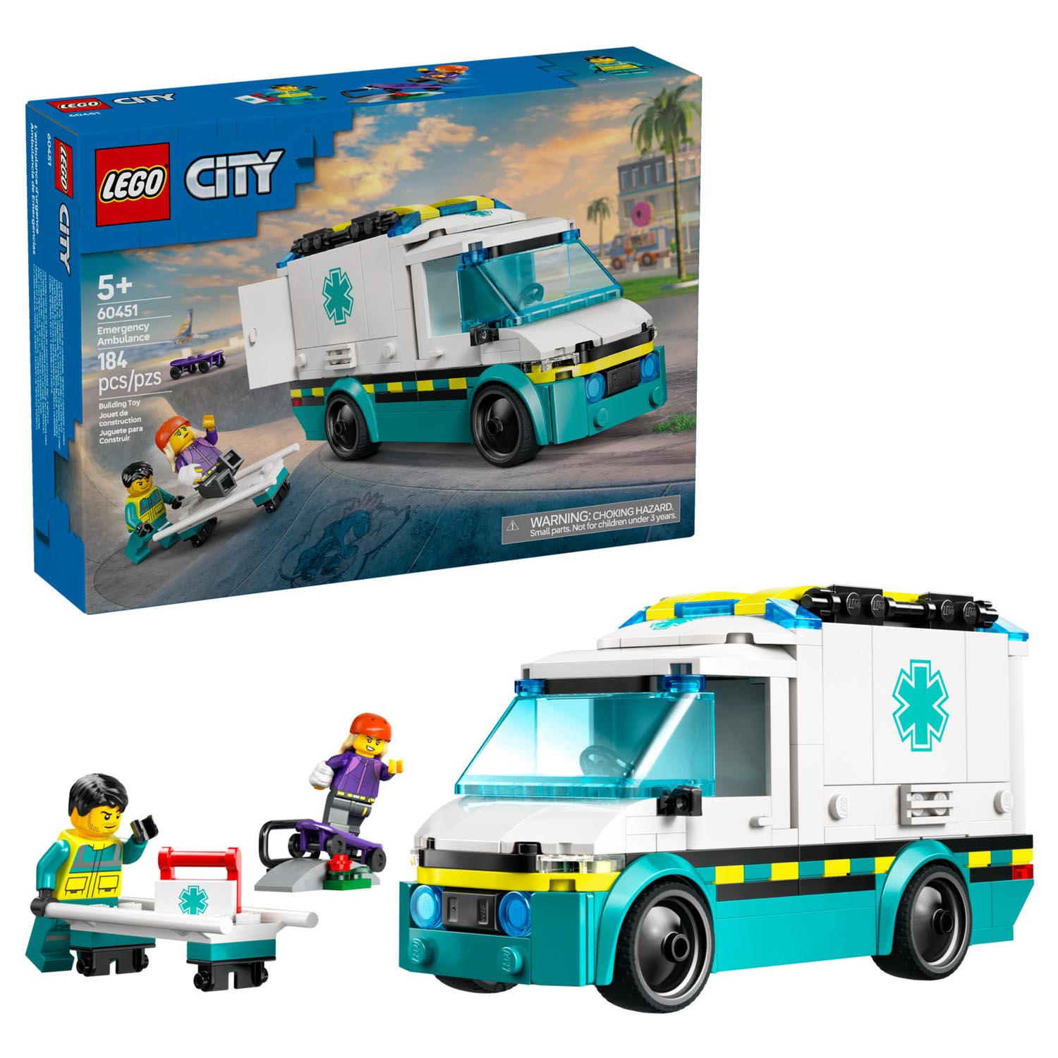 Конструктор детский LEGO City Машина Скорой помощи - фото 1