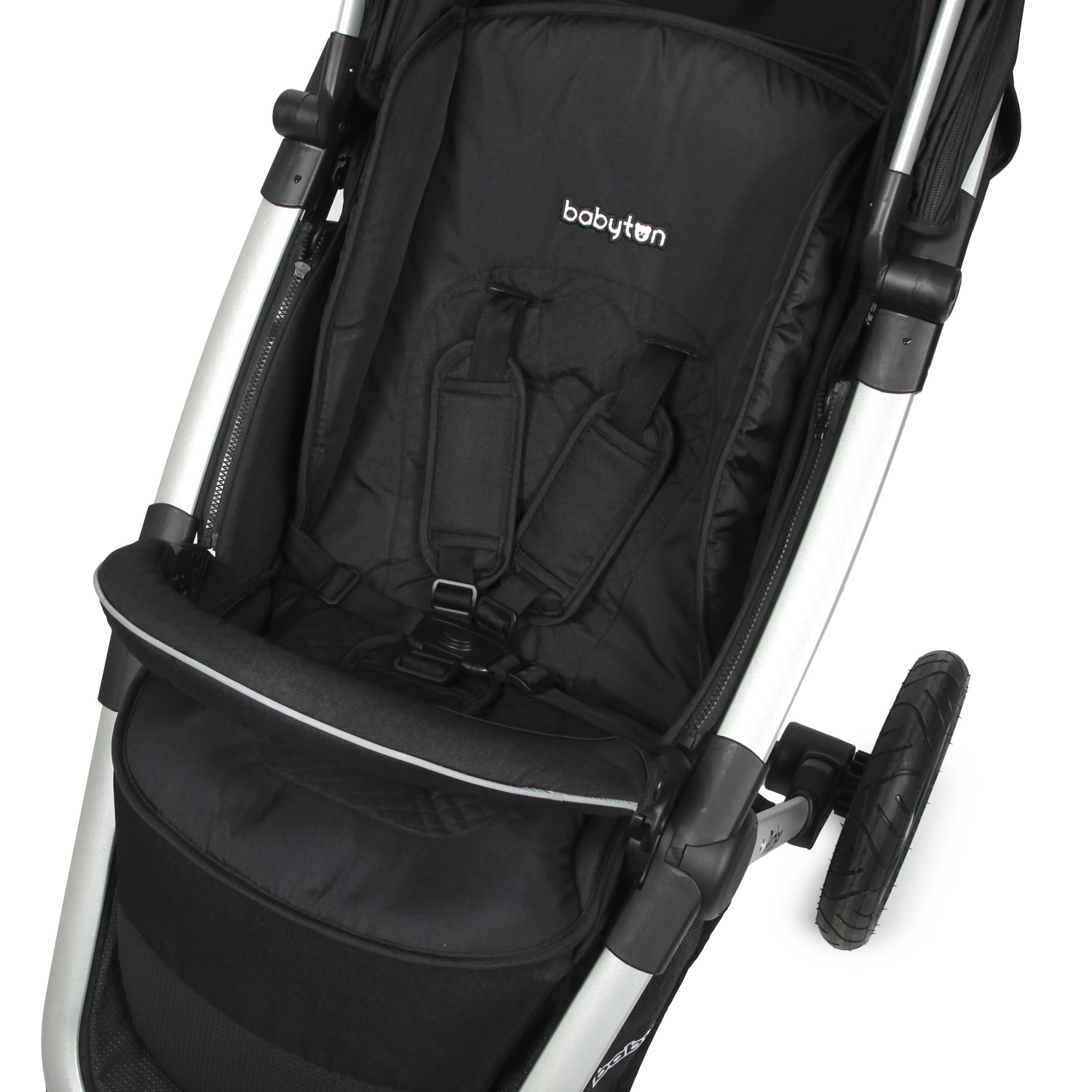 Коляска Babyton Rider Air Black - фото 11