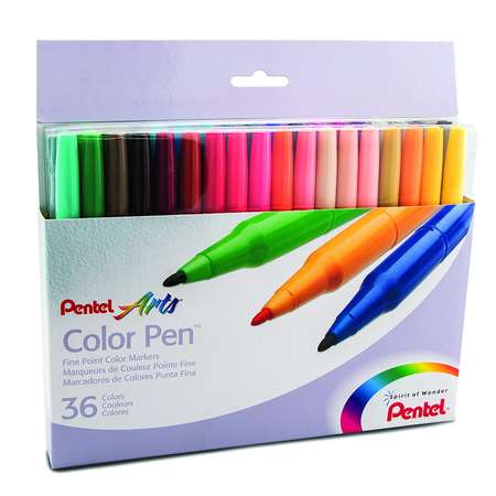 Фломастеры Pentel Color Pen 36 штук