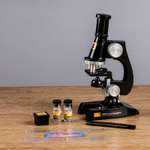 Микроскоп Sima-Land «Юный биолог» кратность увеличения 450х 200х 100х черный