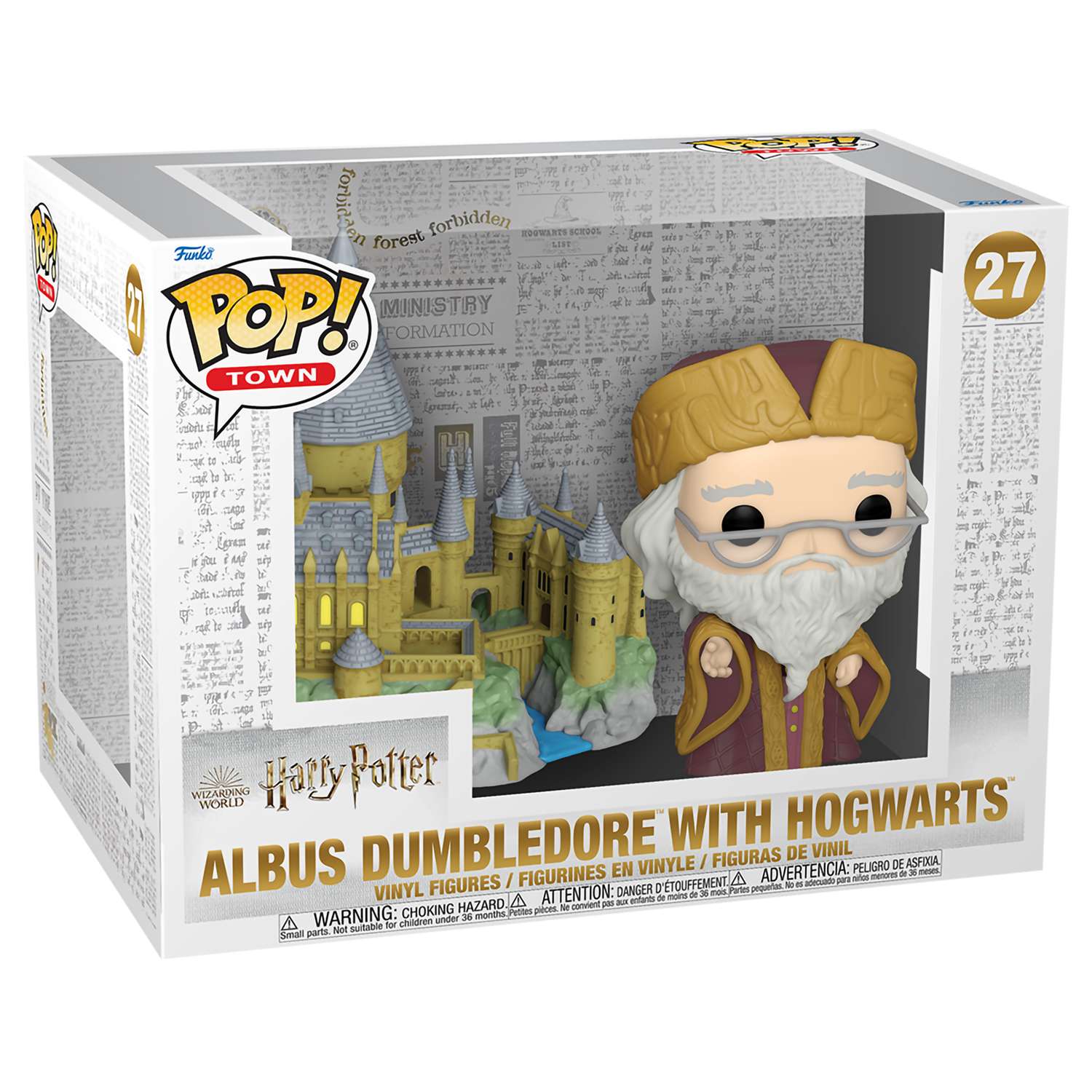 Фигурка Funko POP! Town Harry Potter Anniversary Albus Dumbledore with Hogwarts 57369 - фото 2